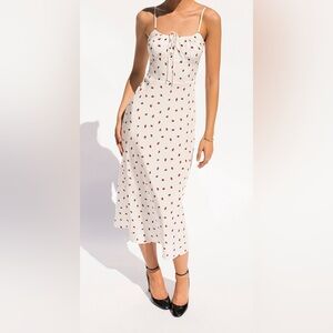 Realisation THE ALBA in White Strawberry Dress